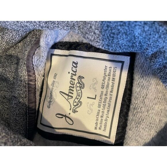 Ladies Large Gray U.S. Army Fort Hood Full Zip Hoodie J America - Standard Size - Picture 7 of 7